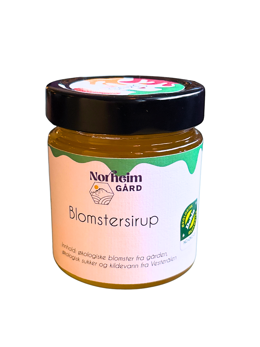 Blomstersirup fra Norheim Gård